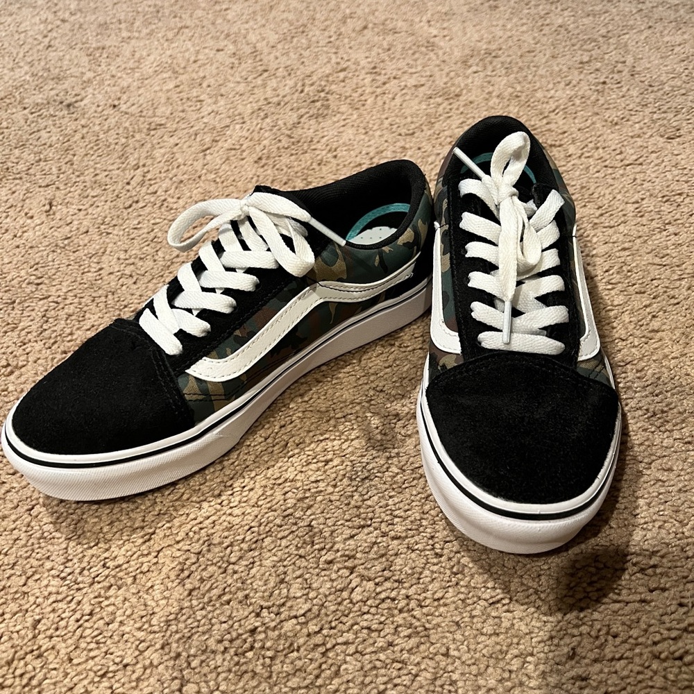Vans camo and black